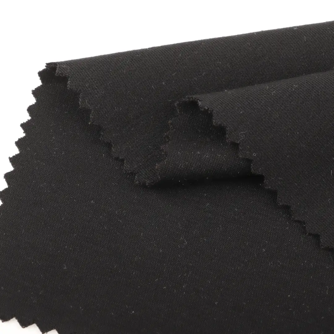 China Fabric for T-Shirt,Tank Top,Crop Top,Shorts,Pajamas,Loungewear Scuba Knit Fabric Rayon Polyester Spandex Black color buy from China wholesaler bulk order at wholesale price free worldwide shipping Alibaba