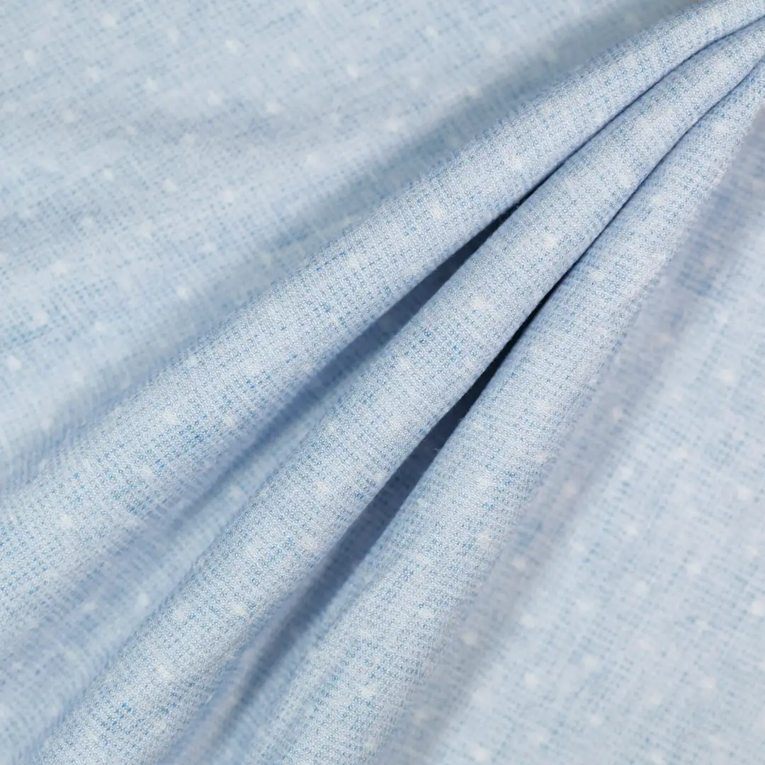 China Fabric for Shirt,Skirt,Sleeveless Sundress Twill Woven Blended Fabric Polyester Viscose Lyocell Spandex blue color buy from China wholesaler bulk order at wholesale price free worldwide shipping Alibaba