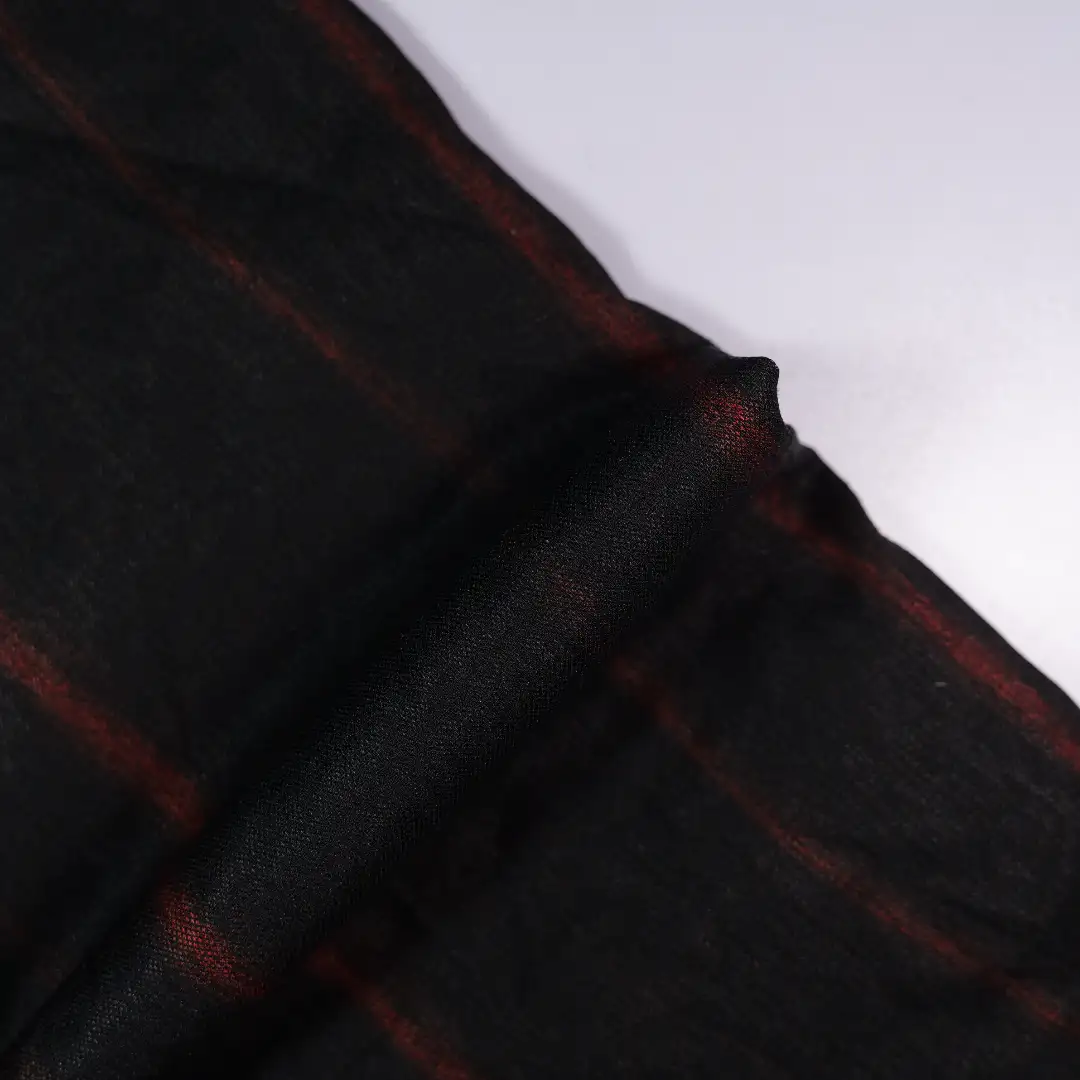China Fabric for Shirt,Pants,Denim Jacket,Skirt Twill Woven Blended Fabric Polyester Rayon Flax BLACK color buy from China wholesaler bulk order at wholesale price free worldwide shipping Alibaba