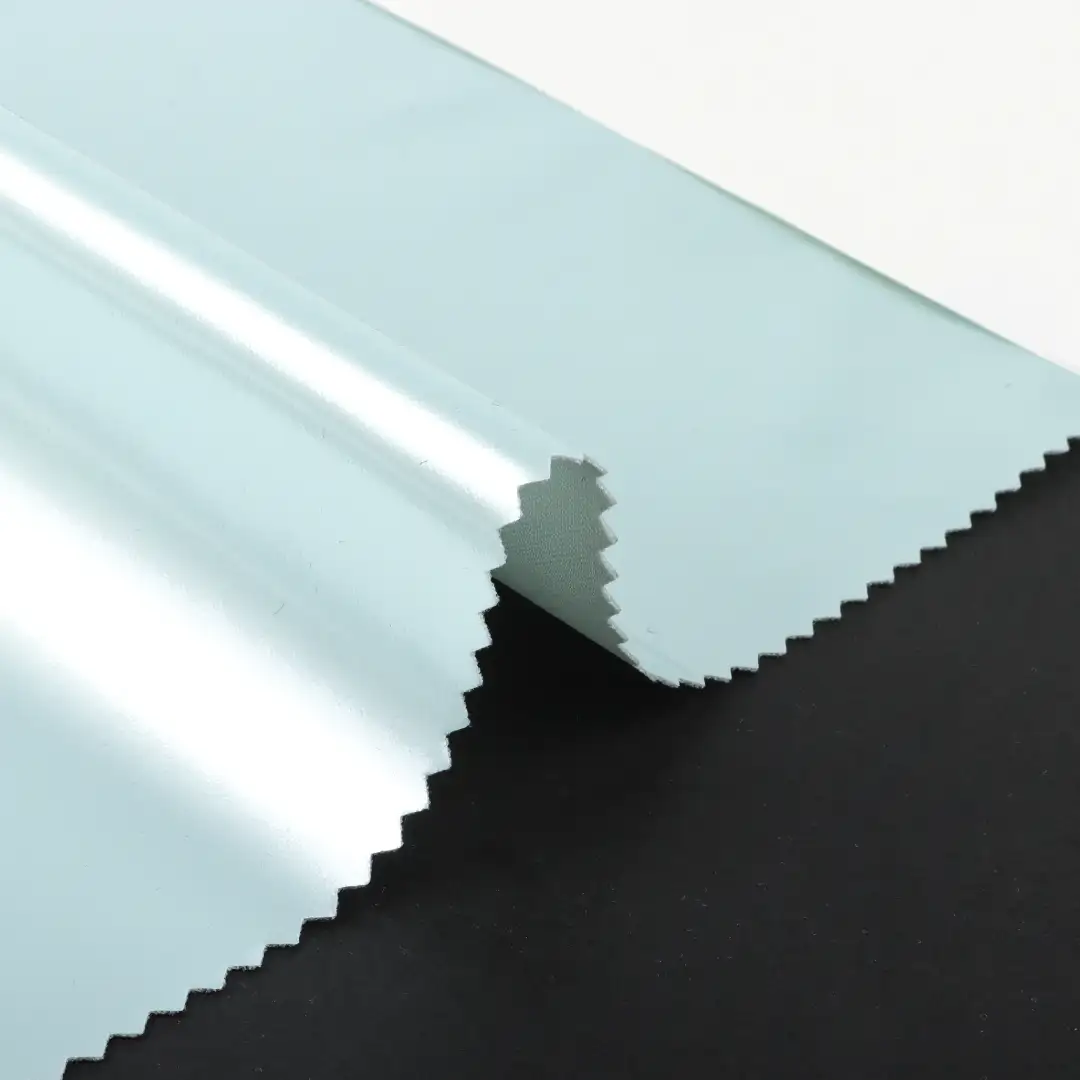 China Fabric for Jackets,Trench Coat,Rain Coat Bonded fabric Bonded fabric Polyurethane (PU) silver color buy from China wholesaler bulk order at wholesale price free worldwide shipping Alibaba