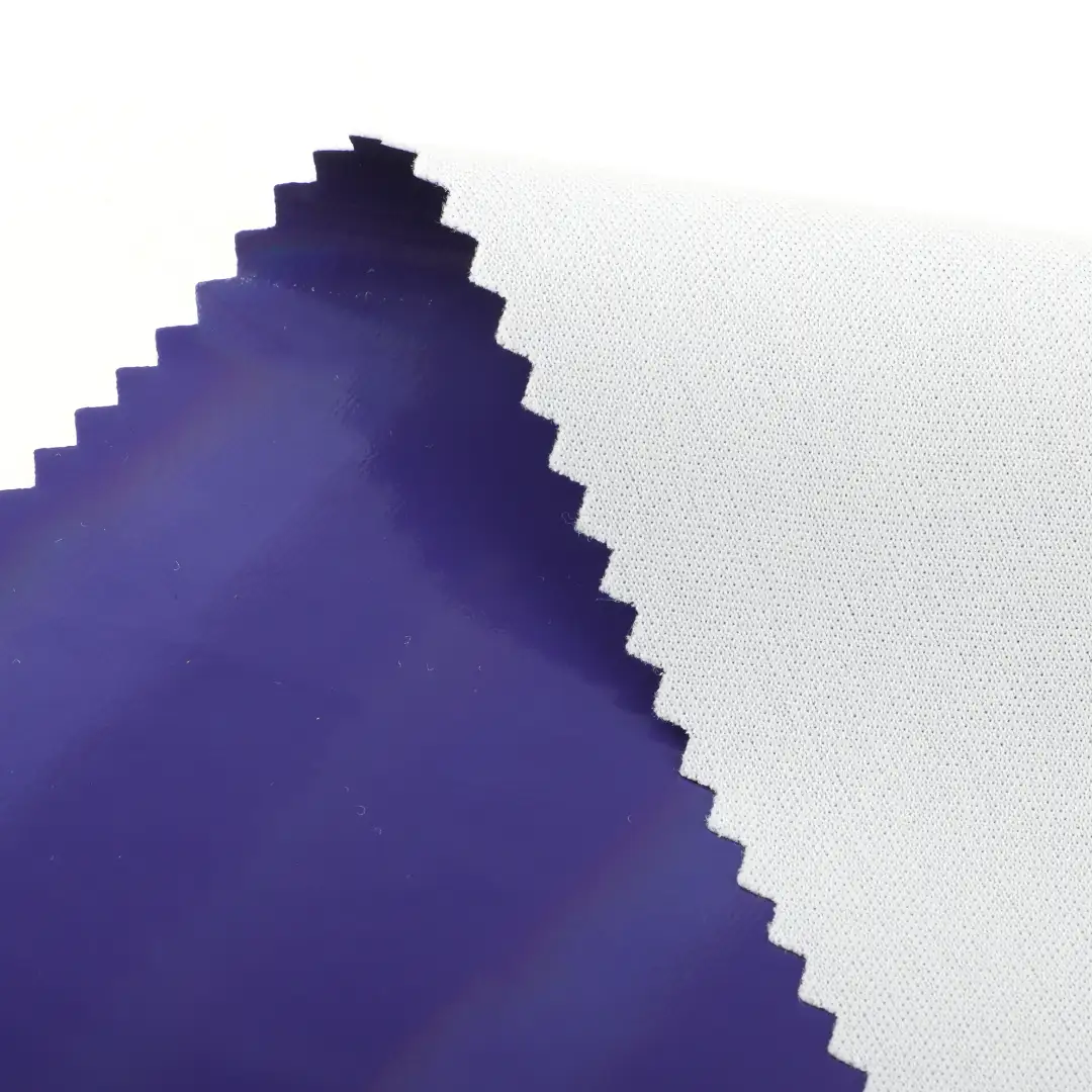 China Fabric for Jackets,Trench Coat,Rain Coat Bonded fabric Bonded fabric Polyurethane (PU) Purple color buy from China wholesaler bulk order at wholesale price free worldwide shipping Alibaba