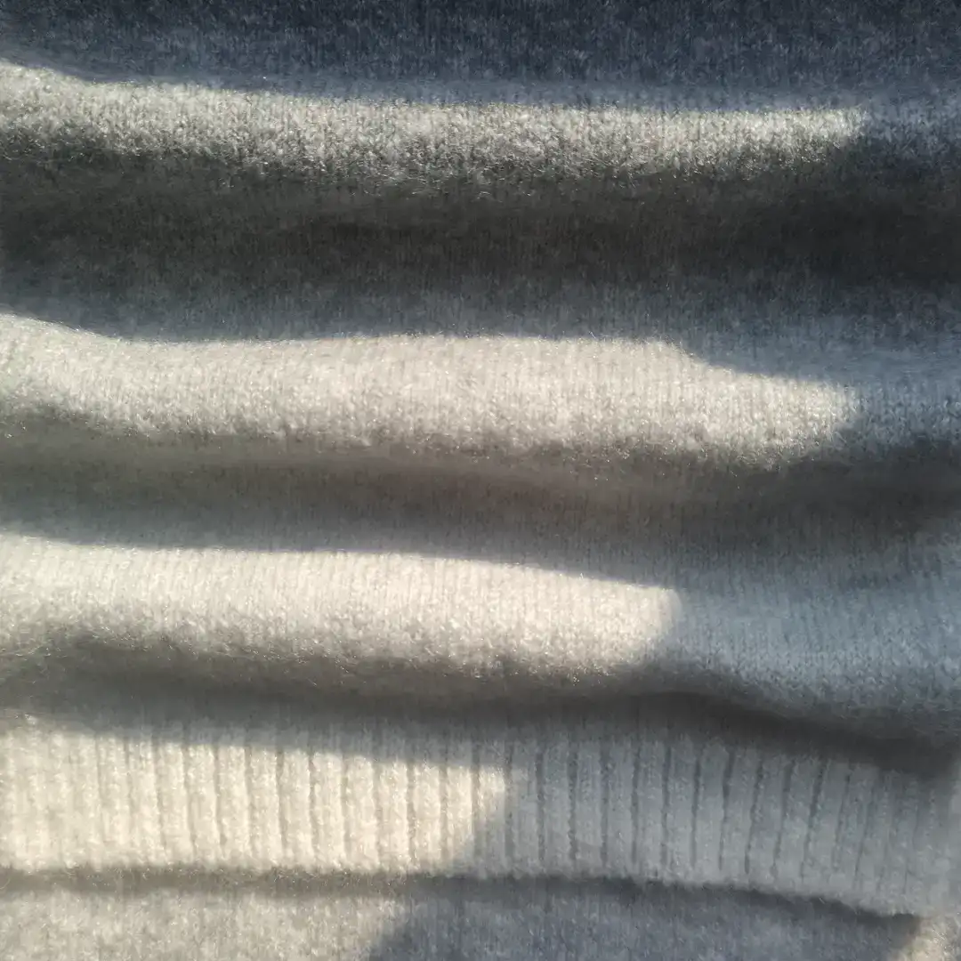 China Yarn for Open Cardigan (Sweater),Full-Zipper Cardigan (Sweater),Knitted Jacket (Sweater),Round Neck Pullover (Sweater),Roll Neck Jumper (Sweater) Mossy Yarn Fancy Yarn Acrylic Polyester Spandex Grey color buy from China wholesaler bulk order at wholesale price free worldwide shipping Alibaba