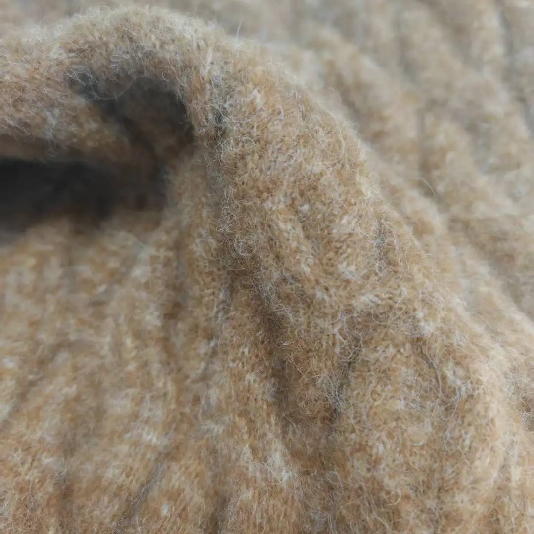 China Yarn for Open Cardigan (Sweater),Full-Zipper Cardigan (Sweater),Half-Zipper Cardigan (Sweater),Shirt Long Sleeve Button (Sweater) Mossy Yarn Fancy Yarn Recycled Polyester Nylon Polyester Wool Alpaca Spandex brown color buy from China wholesaler bulk order at wholesale price free worldwide shipping Alibaba