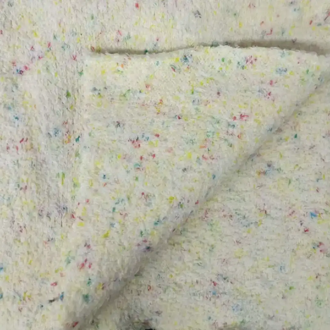 China Yarn for Ladies Vest (Sweater),Men’s Vest (Sweater),Open Cardigan (Sweater),Full-Zipper Cardigan (Sweater),Half-Zipper Cardigan (Sweater),Shirt Long Sleeve Button (Sweater) Teddy Yarn Fancy Yarn Polyester yellow, white, red color buy from China wholesaler bulk order at wholesale price free worldwide shipping Alibaba