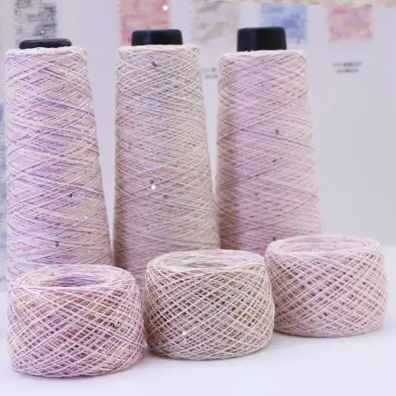 China Yarn for Shirt Twisted Yarn Twisted Yarn Polyester Acrylic Sequin 32 color buy from China wholesaler bulk order at wholesale price free worldwide shipping Alibaba