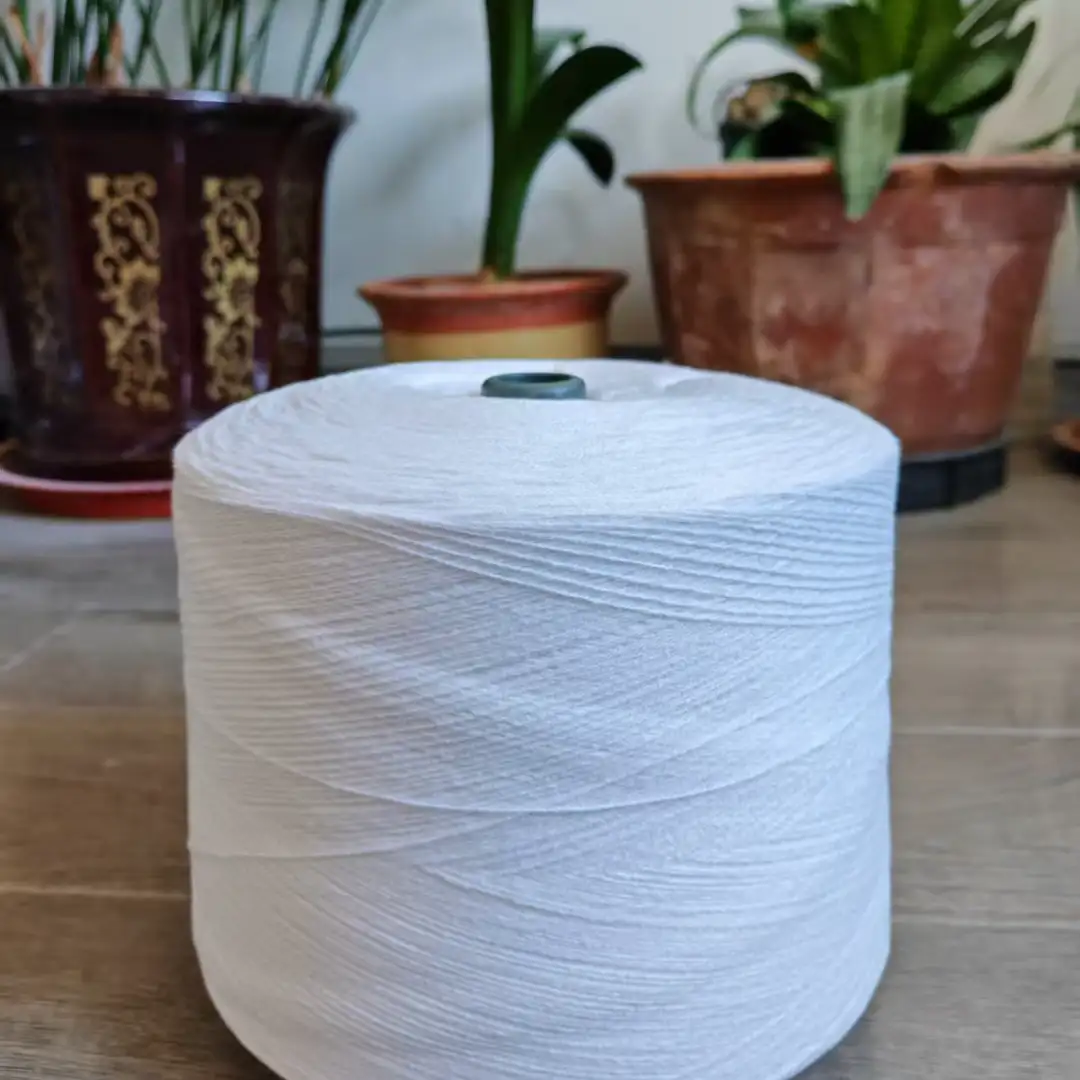 China Yarn for Open Cardigan (Sweater),Full-Zipper Cardigan (Sweater),Half-Zipper Cardigan (Sweater) Ring Spun Regular Yarn Cotton Acrylic white color buy from China wholesaler bulk order at wholesale price free worldwide shipping Alibaba