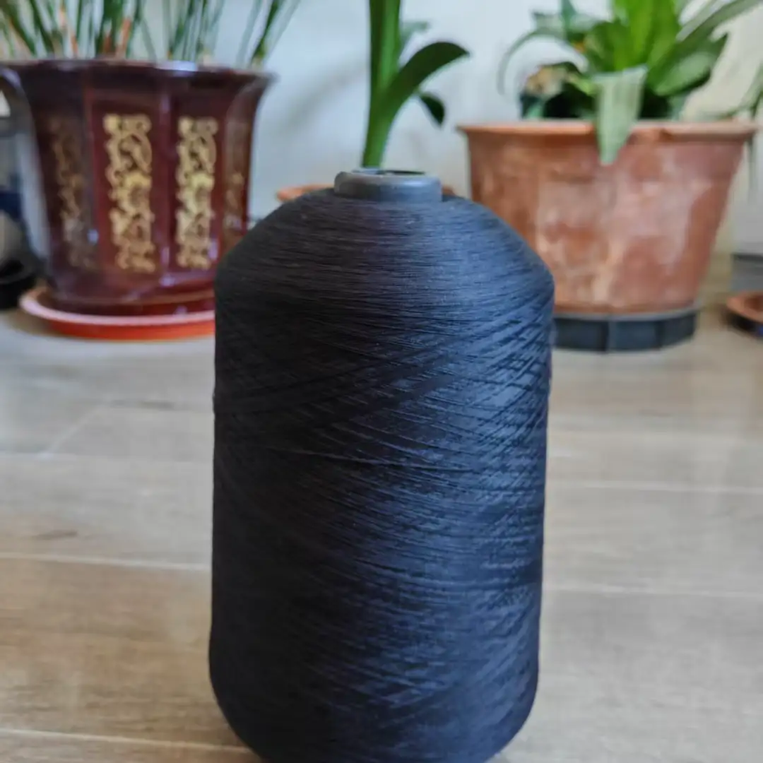 China Yarn for Full-Zipper Cardigan (Sweater),Half-Zipper Cardigan (Sweater),Shirt Long Sleeve Button (Sweater) Raw Polyester Filament Raw Yarn Recycled Polyester Black color buy from China wholesaler bulk order at wholesale price free worldwide shipping Alibaba