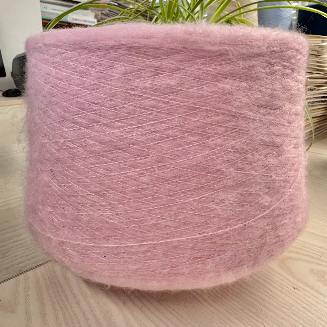 China Yarn for Ladies Vest (Sweater),Men’s Vest (Sweater),Open Cardigan (Sweater),Half-Zipper Cardigan (Sweater),Crew Neck Pullover (Sweater),Crop Top Pullover (Sweater) Mossy Yarn Fancy Yarn Acrylic Nylon Rayon Pink color buy from China wholesaler bulk order at wholesale price free worldwide shipping Alibaba