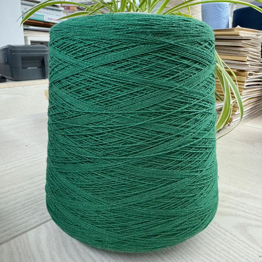 China Yarn for Ladies Vest (Sweater),Men’s Vest (Sweater),Open Cardigan (Sweater),Full-Zipper Cardigan (Sweater),Crew Neck Pullover (Sweater),Crop Top Pullover (Sweater) Ring Spun Regular Yarn BCI Cotton Green color buy from China wholesaler bulk order at wholesale price free worldwide shipping Alibaba