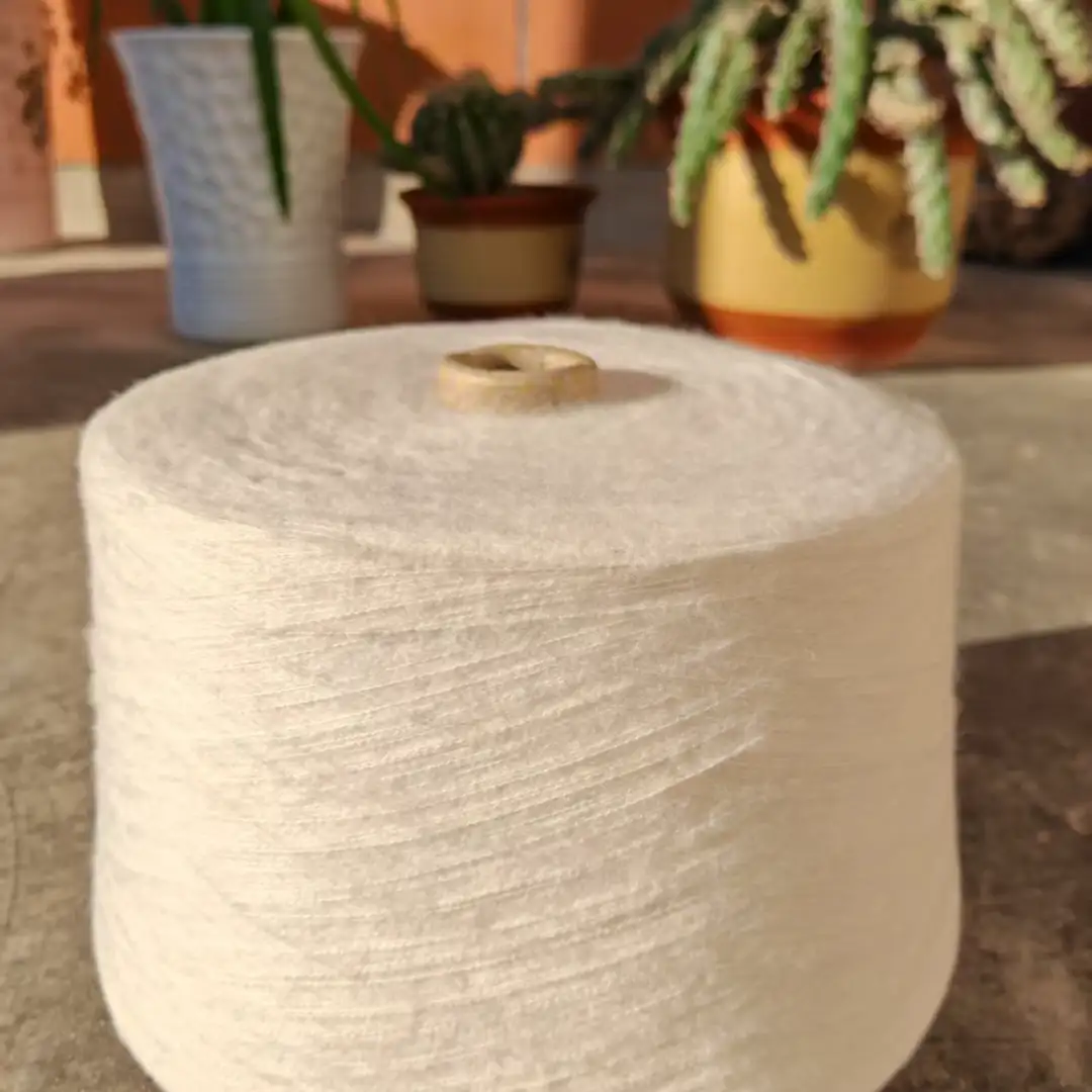 China Yarn for Full-Zipper Cardigan (Sweater),Half-Zipper Cardigan (Sweater),Shirt Long Sleeve Zipper (Sweater) Mossy Yarn Fancy Yarn Recycled Polyester Acrylic Wool Spandex white color buy from China wholesaler bulk order at wholesale price free worldwide shipping Alibaba