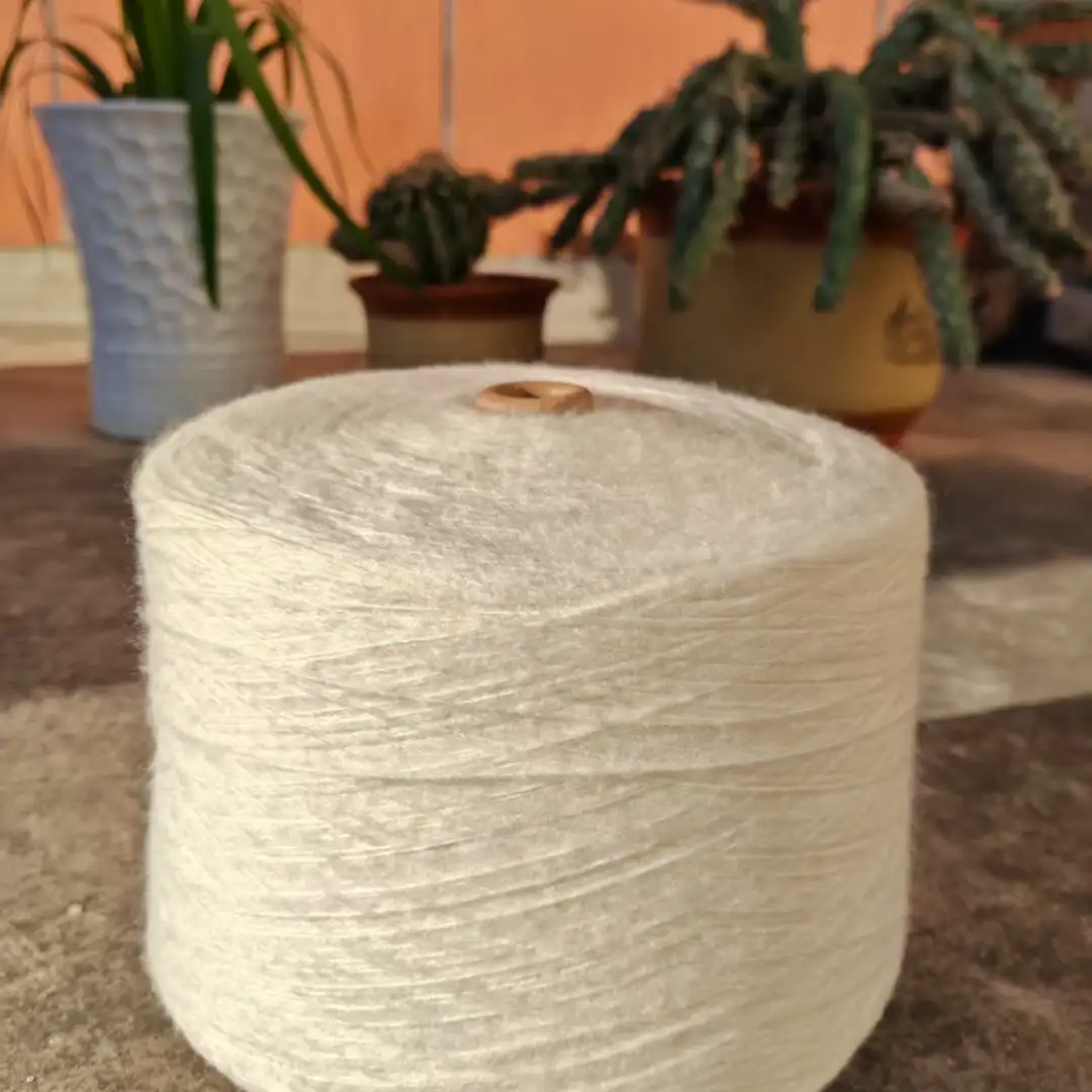 China Yarn for Full-Zipper Cardigan (Sweater),Half-Zipper Cardigan (Sweater),Shirt Long Sleeve Button (Sweater) Air Spun Yarn Fancy Yarn Polyester Viscose Nylon Wool white color buy from China wholesaler bulk order at wholesale price free worldwide shipping Alibaba