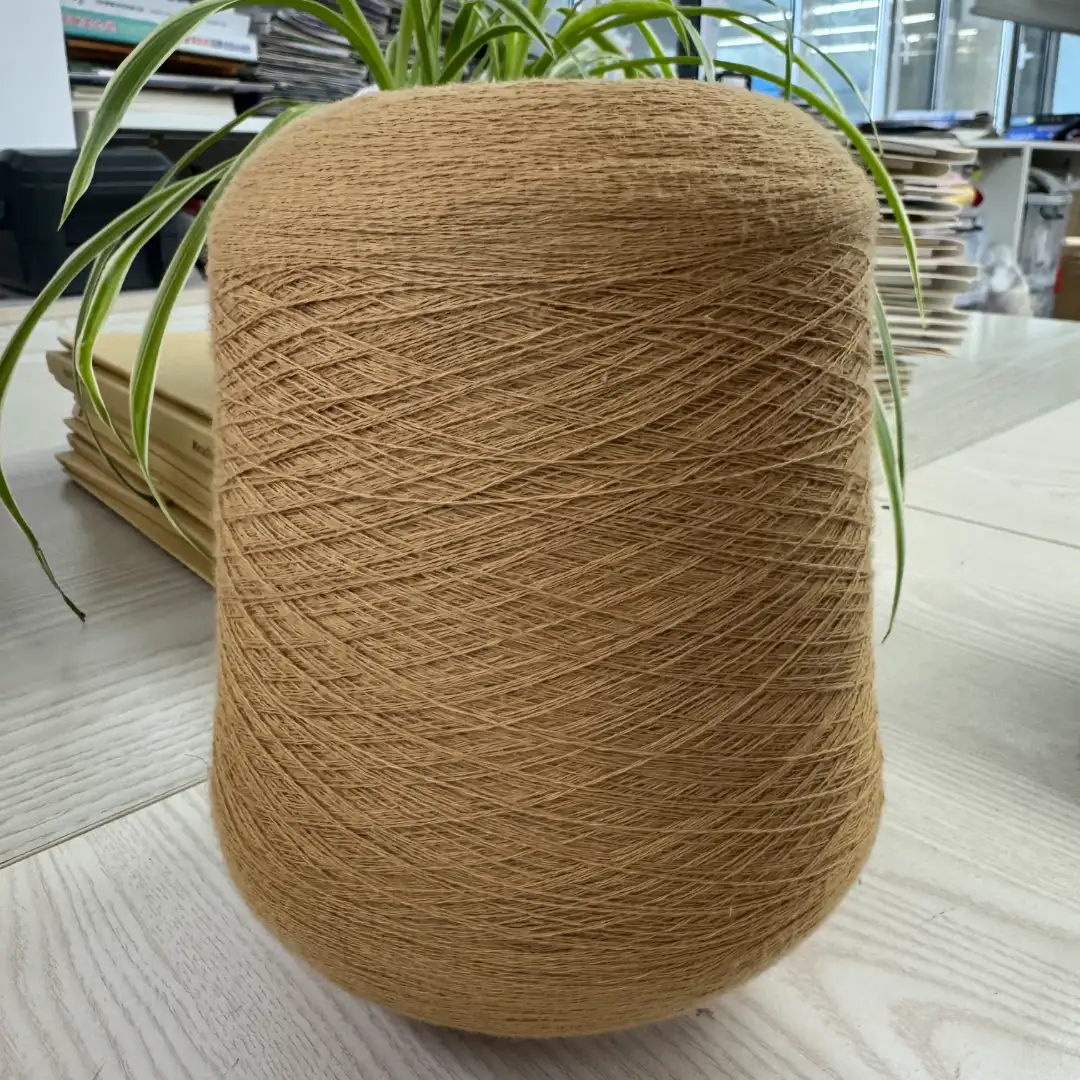 China Yarn for Ladies Vest (Sweater),Men’s Vest (Sweater),Open Cardigan (Sweater),Full-Zipper Cardigan (Sweater),Crew Neck Pullover (Sweater),Crop Top Pullover (Sweater) Ring Spun Regular Yarn BCI Cotton Recycled Polyester yellow color buy from China wholesaler bulk order at wholesale price free worldwide shipping Alibaba