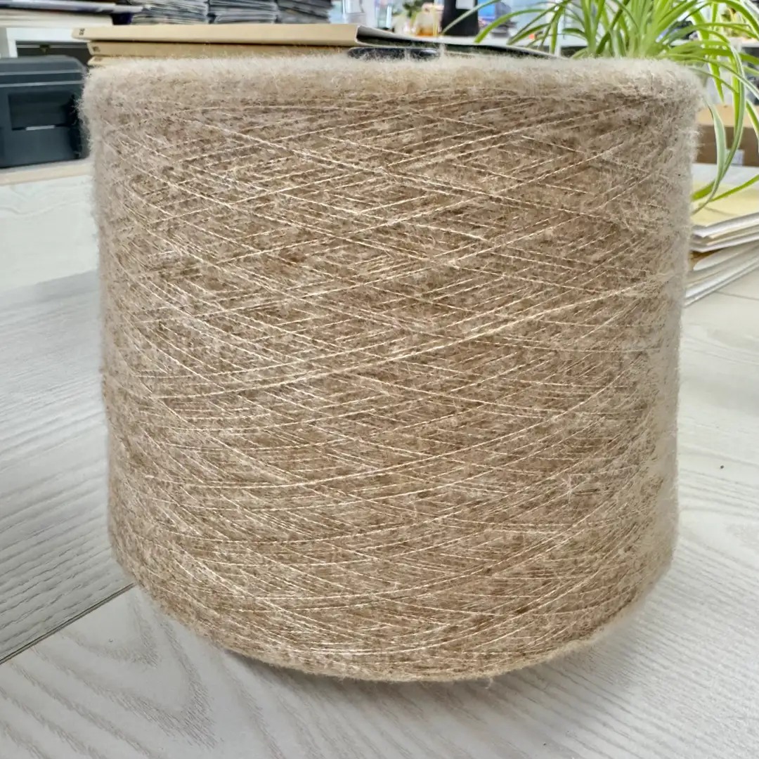 China Yarn for Ladies Vest (Sweater),Men’s Vest (Sweater),Open Cardigan (Sweater),Half-Zipper Cardigan (Sweater),Crew Neck Pullover (Sweater),Crop Top Pullover (Sweater) Mossy Yarn Fancy Yarn Recycled Polyester Acrylic Spandex Brown color buy from China wholesaler bulk order at wholesale price free worldwide shipping Alibaba