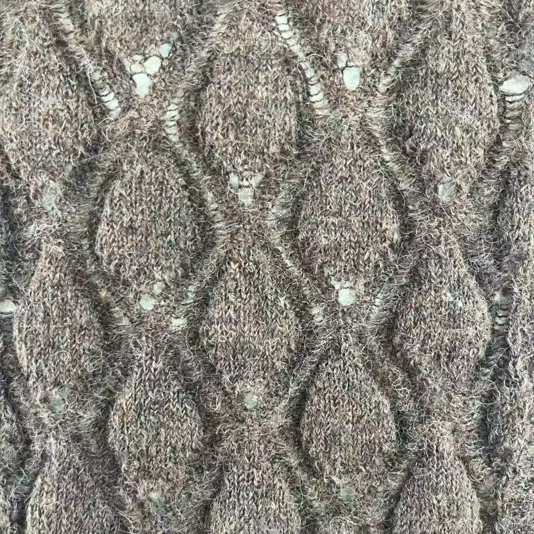 China Yarn for Open Cardigan (Sweater),Knitted Jacket (Sweater),Round Neck Pullover (Sweater),Crew Neck Pullover (Sweater) Mossy Yarn Fancy Yarn Polyamide Polyester Acrylic Wool brown color buy from China wholesaler bulk order at wholesale price free worldwide shipping Alibaba