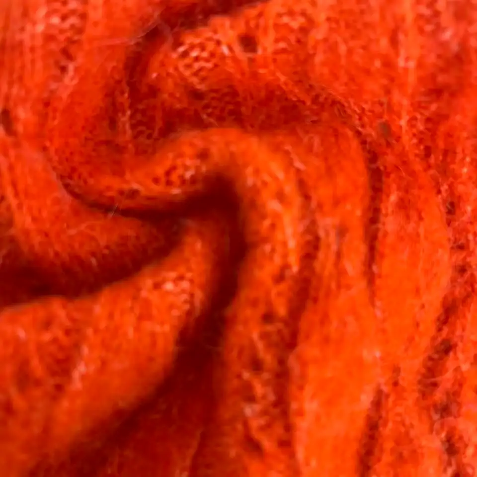 China Yarn for Half-Zipper Cardigan (Sweater),Polo T-shirt (Sweater),Cami Top (Sweater),U-Neck Cardigan (Sweater) Mossy Yarn Fancy Yarn Acrylic Nylon Wool Alpaca Elastane orange color buy from China wholesaler bulk order at wholesale price free worldwide shipping Alibaba