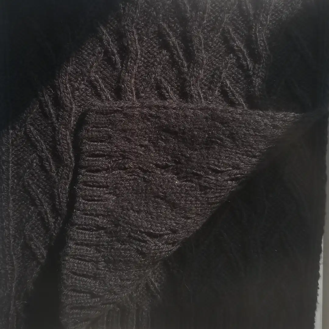 China Yarn for Open Cardigan (Sweater),Full-Zipper Cardigan (Sweater),Knitted Jacket (Sweater),Round Neck Pullover (Sweater) Woollen Spun Regular Yarn Acrylic Cotton Polyester Black color buy from China wholesaler bulk order at wholesale price free worldwide shipping Alibaba