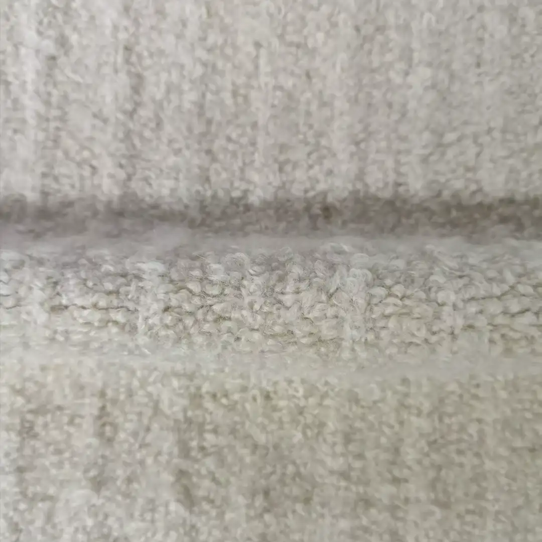 China Yarn for Ladies Vest (Sweater),Men’s Vest (Sweater),Open Cardigan (Sweater),Full-Zipper Cardigan (Sweater),Half-Zipper Cardigan (Sweater),Shirt Long Sleeve Button (Sweater) Boucle Yarn Fancy Yarn Recycled Polyester Acrylic RWS Wool Spandex white color buy from China wholesaler bulk order at wholesale price free worldwide shipping Alibaba