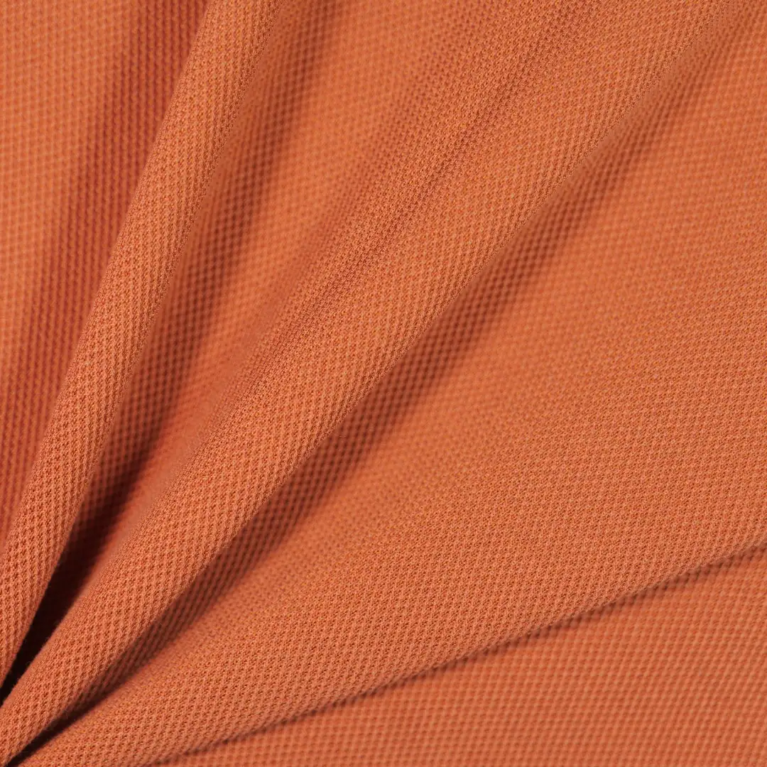 China Fabric for T-Shirt,Polo Shirt,Loungewear Pique Knit Fabric Polyester Cotton Lyocell Silk brown color buy from China wholesaler bulk order at wholesale price free worldwide shipping Alibaba
