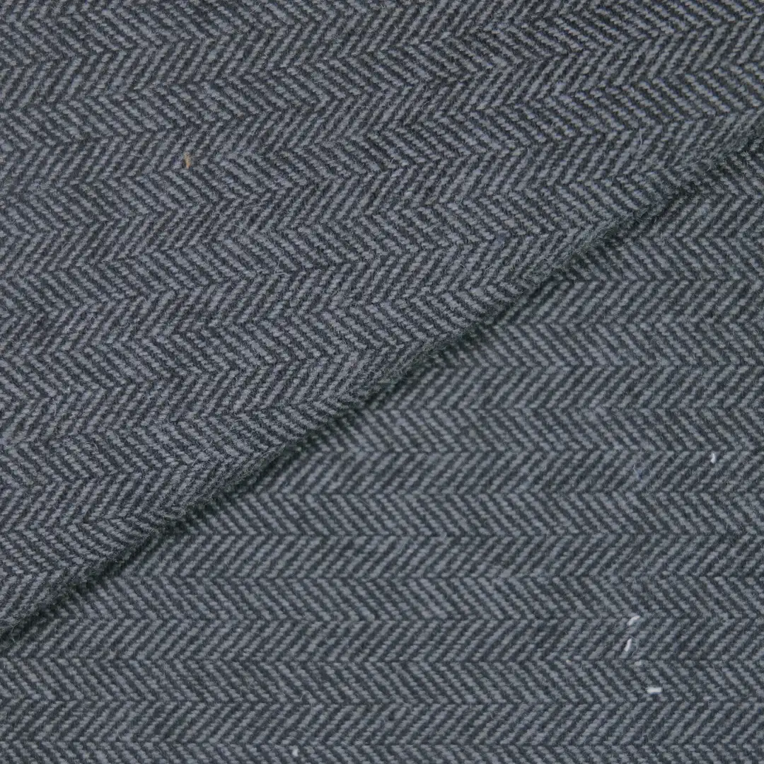 China Fabric for Jackets,Skirt,Overcoat,Full-Zipper Cardigan (Sweater) Woolen Herringbone Woolen Chemical Fiber Wool dark grey color buy from China wholesaler bulk order at wholesale price free worldwide shipping Alibaba