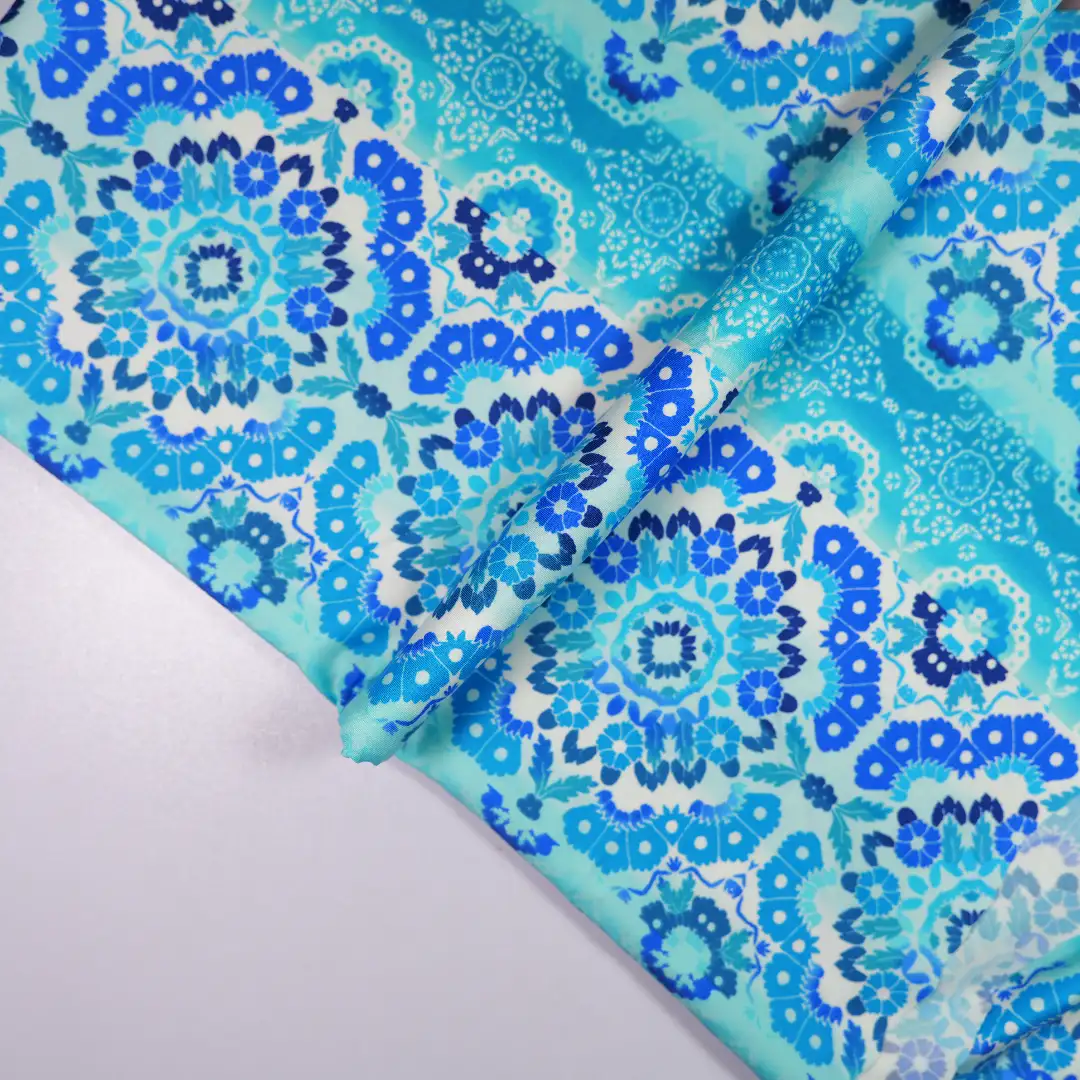 China Fabric for T-Shirt,Skirt,Backless Beach Dress Single Jersey Knit Fabric Nylon Spandex blue color buy from China wholesaler bulk order at wholesale price free worldwide shipping Alibaba