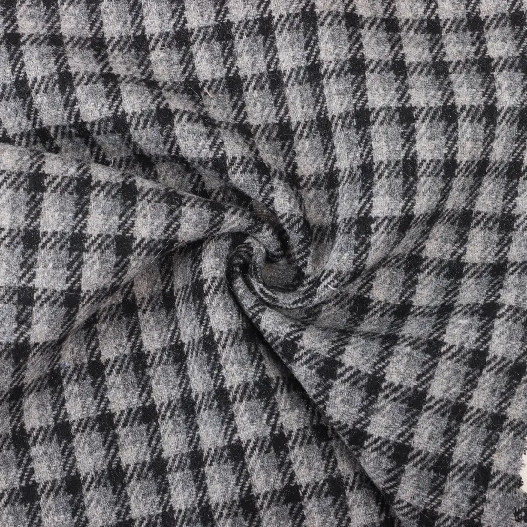China Fabric for Jackets,Trench Coat,Overcoat Melton Woolen Other Wool check color buy from China wholesaler bulk order at wholesale price free worldwide shipping Alibaba