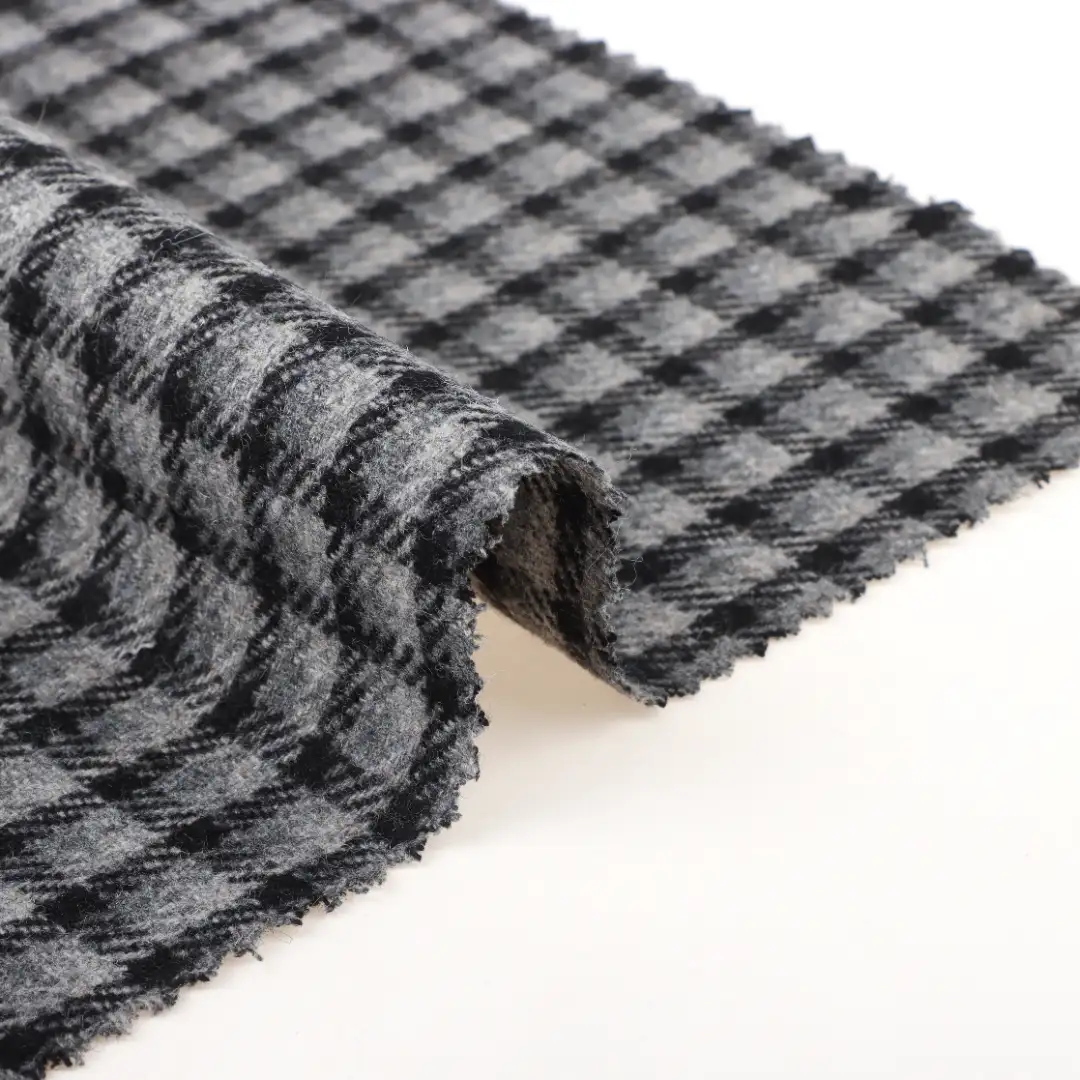 China Fabric for Jackets,Trench Coat,Overcoat Melton Woolen Other Wool check color buy from China wholesaler bulk order at wholesale price free worldwide shipping Alibaba
