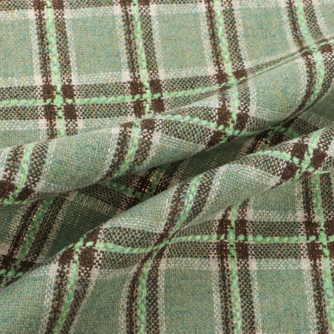 China Fabric for Jackets,Trench Coat,Overcoat,Suit Melton Woolen Polyester Wool Other check color buy from China wholesaler bulk order at wholesale price free worldwide shipping Alibaba