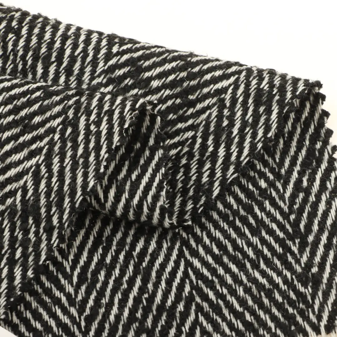 China Fabric for Jackets,Trench Coat,Overcoat Woolen Herringbone Woolen Polyester stripe color buy from China wholesaler bulk order at wholesale price free worldwide shipping Alibaba