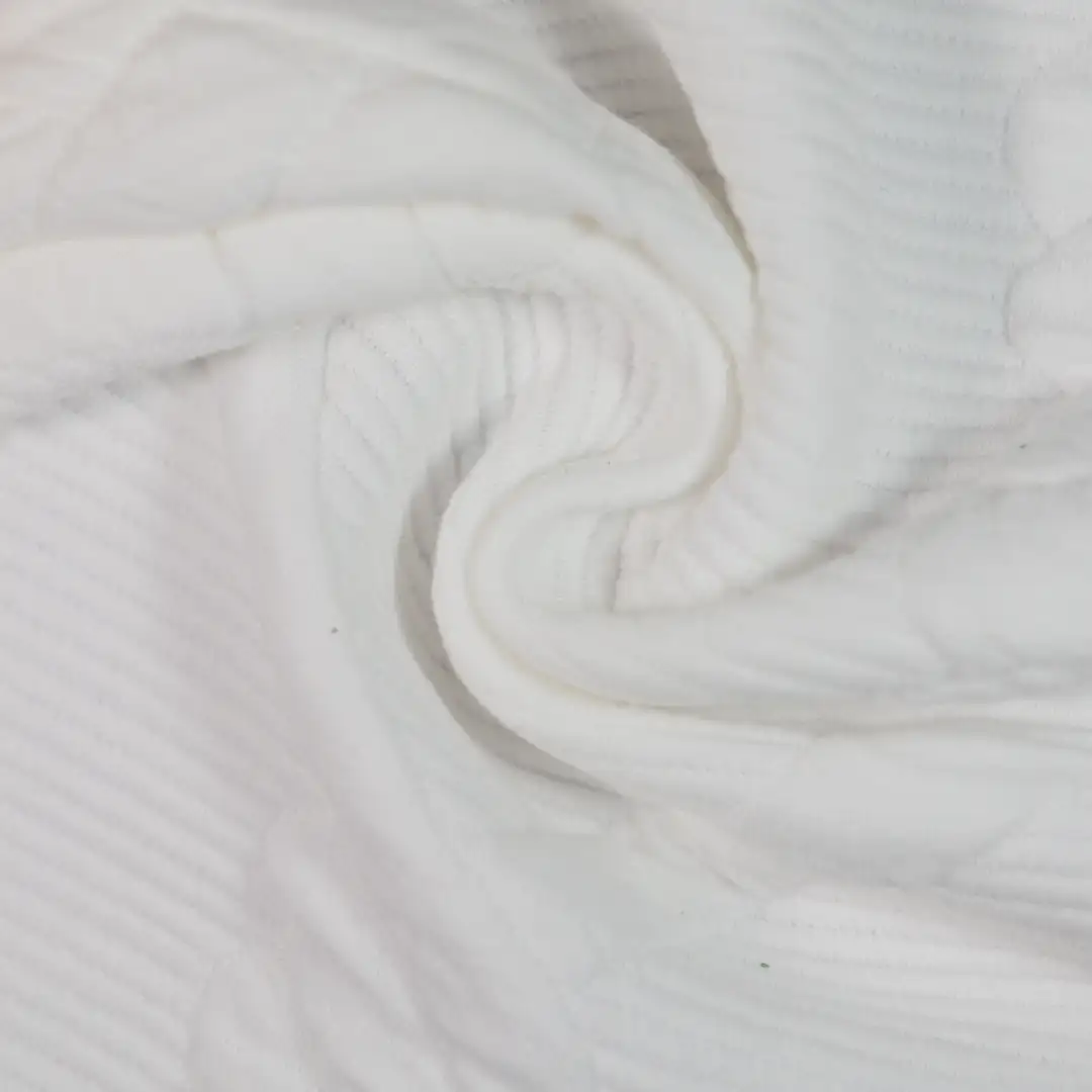 China Fabric for Open Cardigan (Sweater),Half-Zipper Cardigan (Sweater),Long Sleeve Base Layer Top Jacquard Knit Fabric Polyester Cotton Spandex white color buy from China wholesaler bulk order at wholesale price free worldwide shipping Alibaba