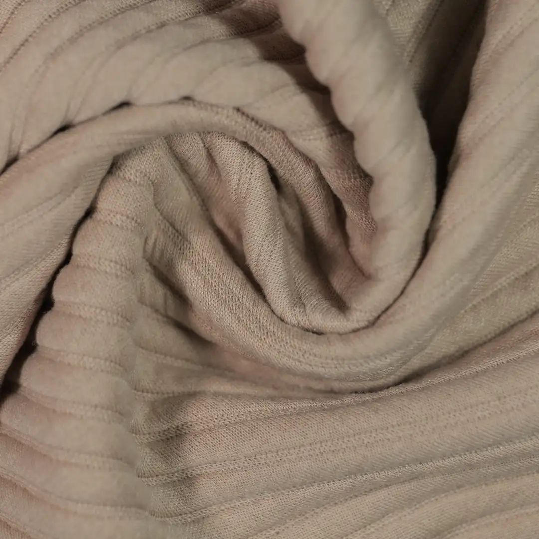 China Fabric for Hoodie,Long Sleeve Base Layer Top Scuba Knit Fabric Polyester Rayon Spandex light coffee color buy from China wholesaler bulk order at wholesale price free worldwide shipping Alibaba