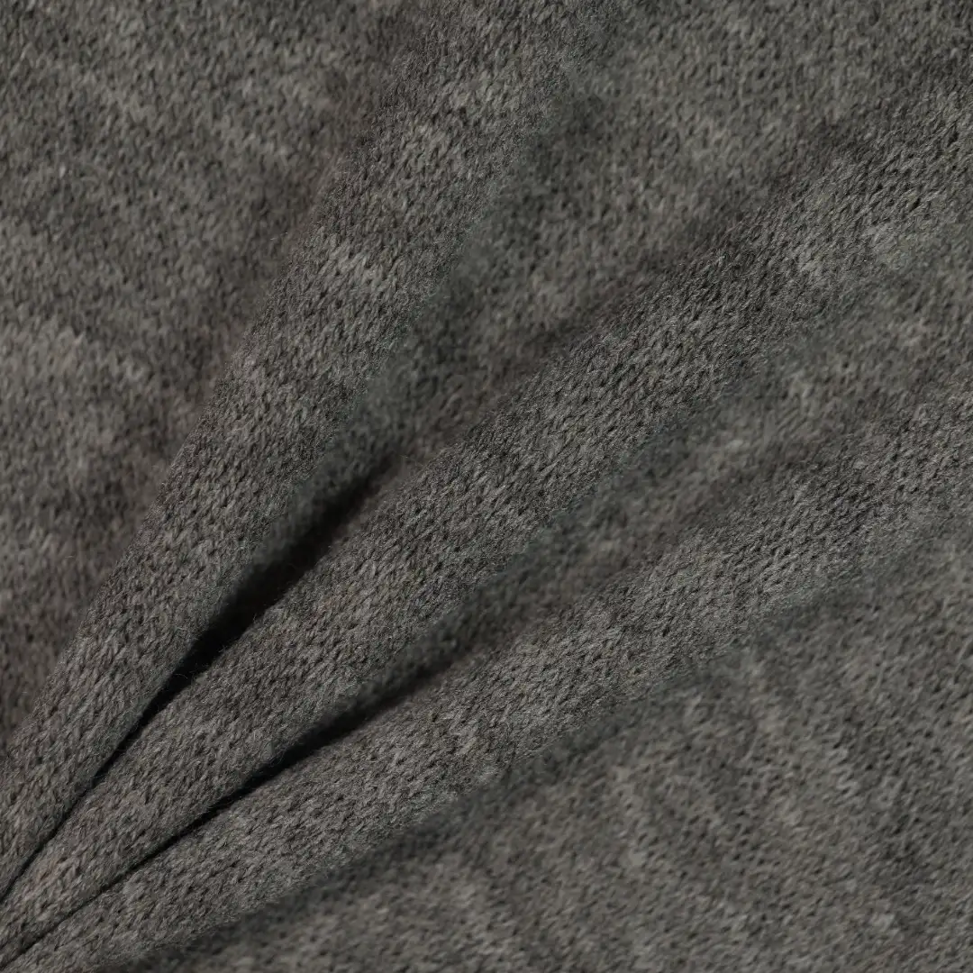 China Fabric for Ladies Vest (Sweater),Dresses (Cardigan Open) (Sweater),V-Neck Button Up Cardigan (Sweater),Long Sleeve Base Layer Top Hacci Knit Fabric Polyester Acrylic grey color buy from China wholesaler bulk order at wholesale price free worldwide shipping Alibaba