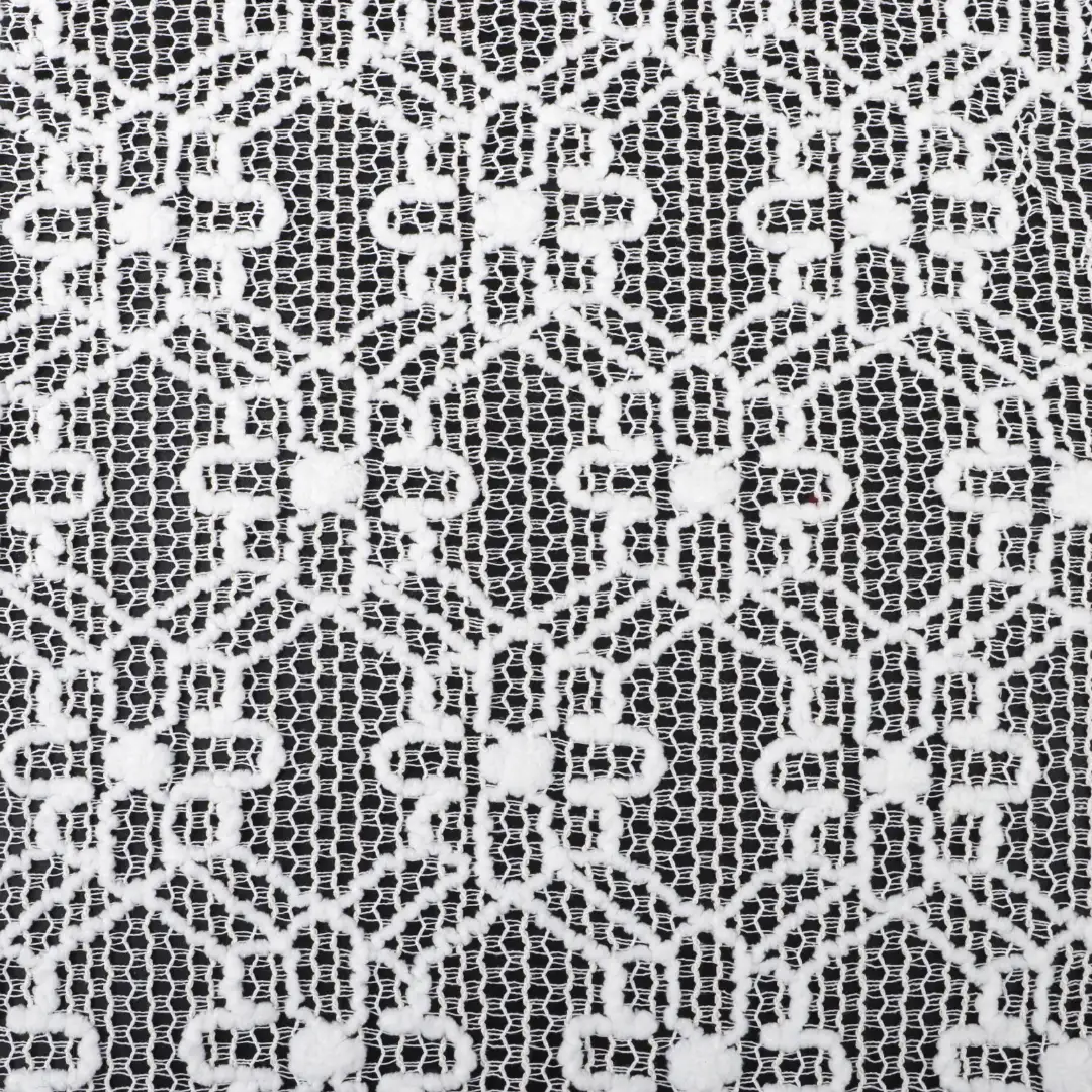 China Fabric for Shirt,Blouse,Crop Top,Skirt,Waist coat Lace Knit Fabric Polyester Cotton white color buy from China wholesaler bulk order at wholesale price free worldwide shipping Alibaba