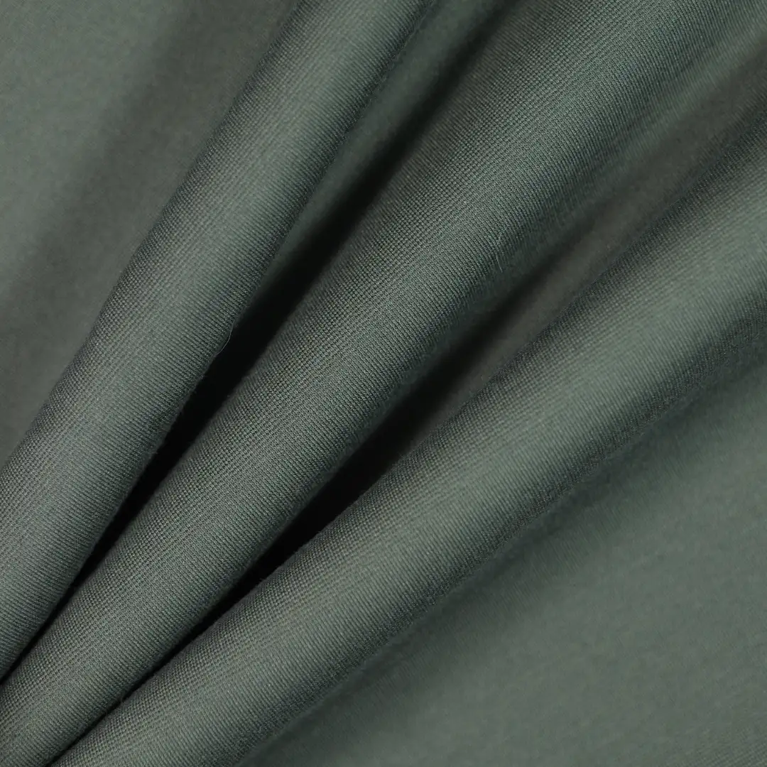 China Fabric for T-Shirt,Skirt Rib Knit Fabric Polyester dark green color buy from China wholesaler bulk order at wholesale price free worldwide shipping Alibaba