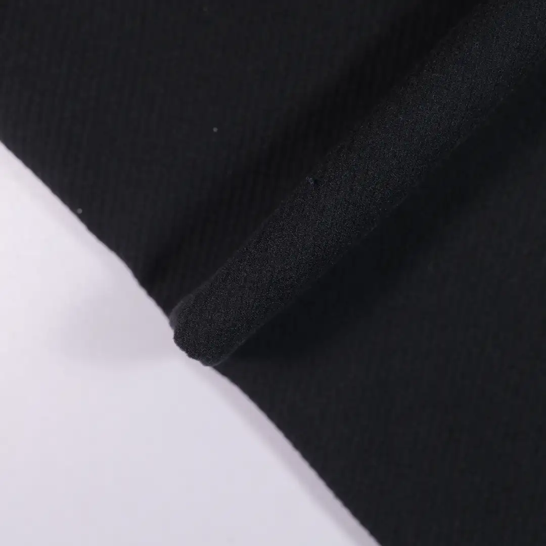 China Fabric for T-Shirt,Skirt,Shorts Rib Knit Fabric Polyester black color buy from China wholesaler bulk order at wholesale price free worldwide shipping Alibaba