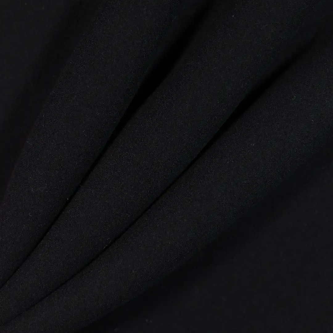 China Fabric for T-Shirt,Skirt,Shorts Rib Knit Fabric Polyester black color buy from China wholesaler bulk order at wholesale price free worldwide shipping Alibaba