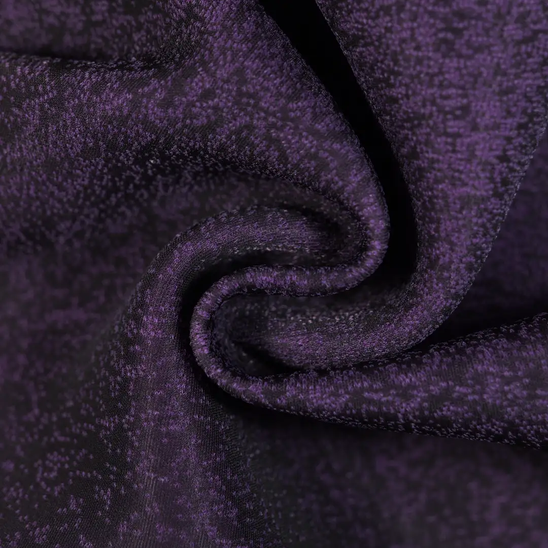 China Fabric for T-Shirt,Skirt Rib Knit Fabric Polyester PURPLE color buy from China wholesaler bulk order at wholesale price free worldwide shipping Alibaba