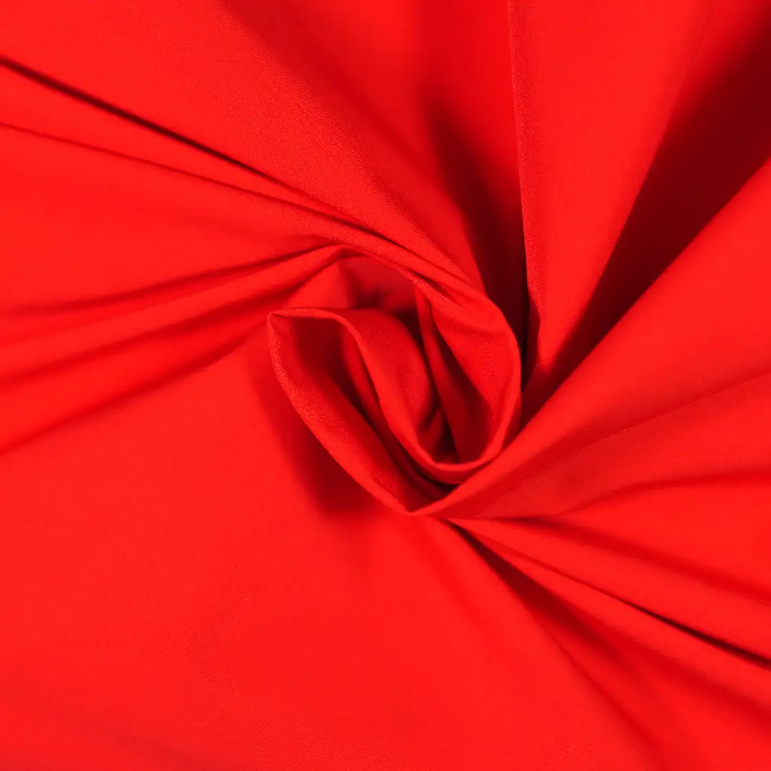 China Fabric for Trench Coat,Down Jacket,Padded Jacket Four-way Stretch (Bi-Stretch) Synthetic Woven Fabric Polyester RED color buy from China wholesaler bulk order at wholesale price free worldwide shipping Alibaba