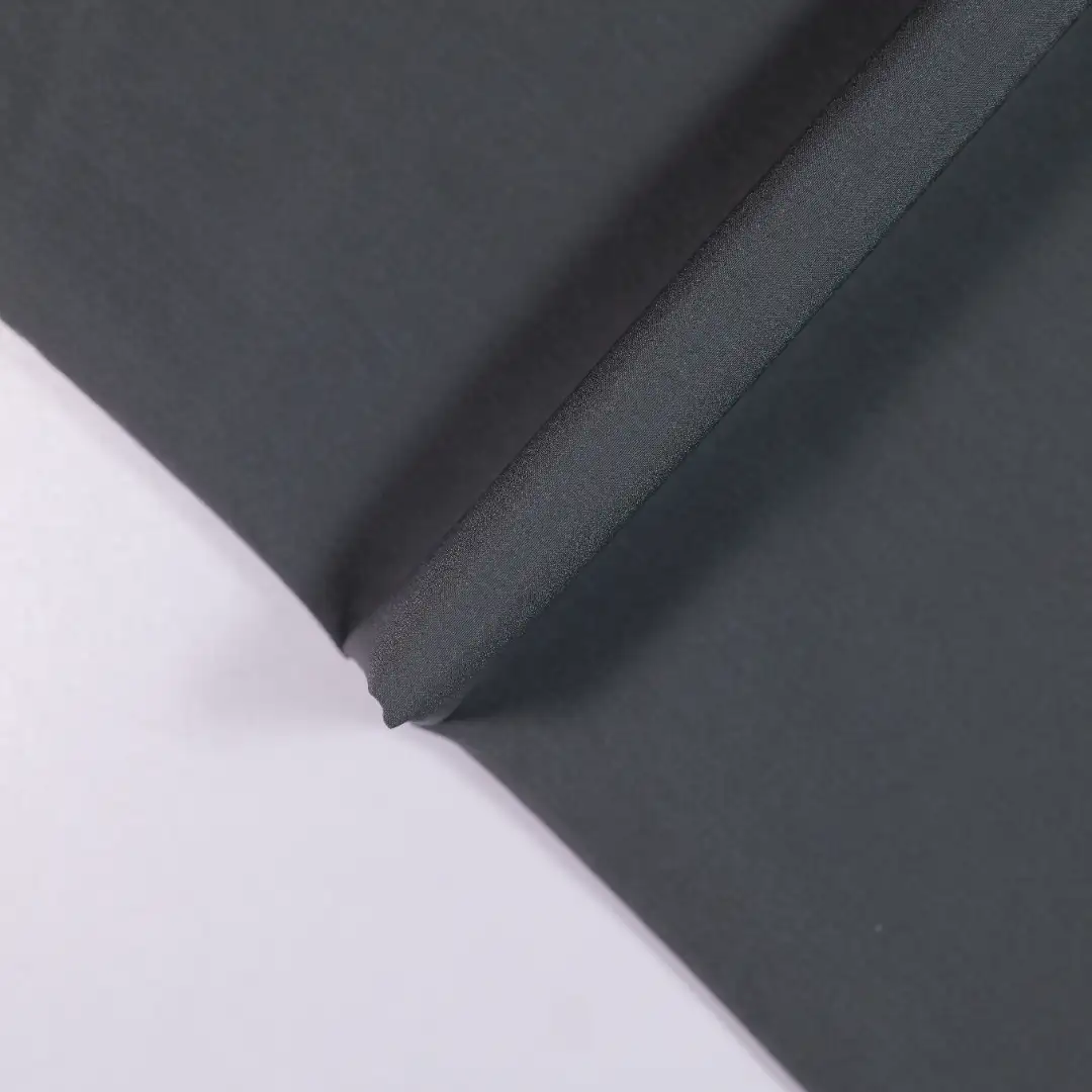 China Fabric for Trench Coat,Down Jacket,Padded Jacket,Light Jacket Four-way Stretch (Bi-Stretch) Woven Blended Fabric Nylon Spandex dark grey color buy from China wholesaler bulk order at wholesale price free worldwide shipping Alibaba