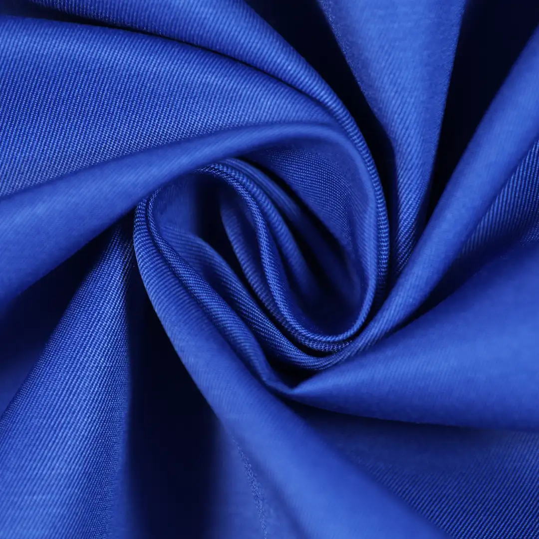China Fabric for Trench Coat,Padded Jacket,Suit Twill Synthetic Woven Fabric Polyester blue color buy from China wholesaler bulk order at wholesale price free worldwide shipping Alibaba