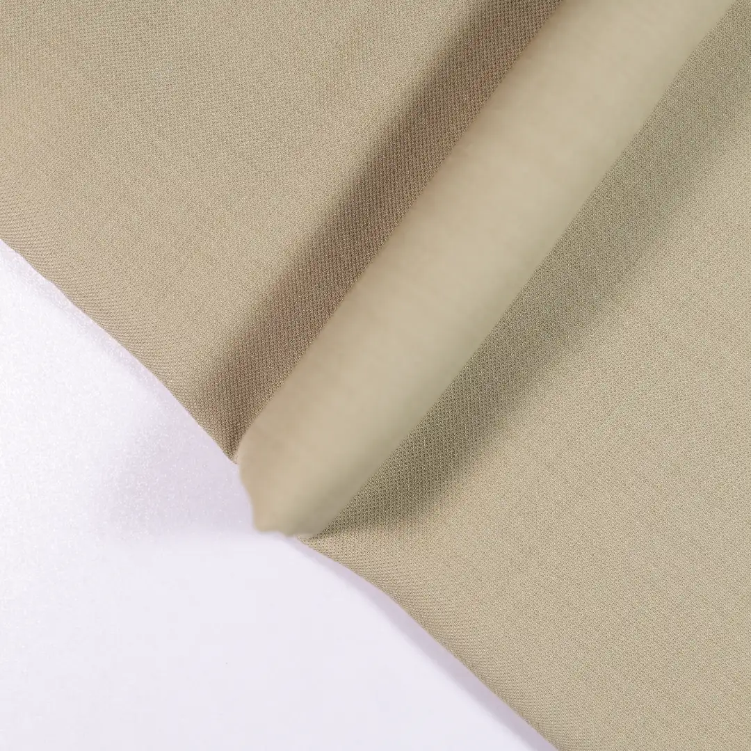 China Fabric for Pants,Skirt,Suit,Kids Overalls Dress Poplin Synthetic Woven Fabric Polyester khaki color buy from China wholesaler bulk order at wholesale price free worldwide shipping Alibaba