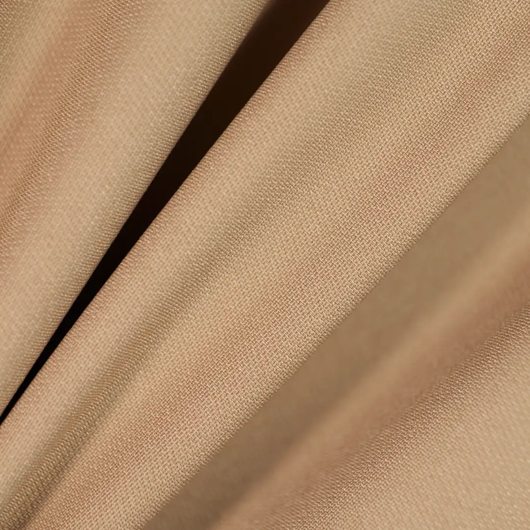 China Fabric for Shirt,Pants,Skirt,Suit,Uniform Poplin Woven Blended Fabric Polyester Spandex Camel color buy from China wholesaler bulk order at wholesale price free worldwide shipping Alibaba