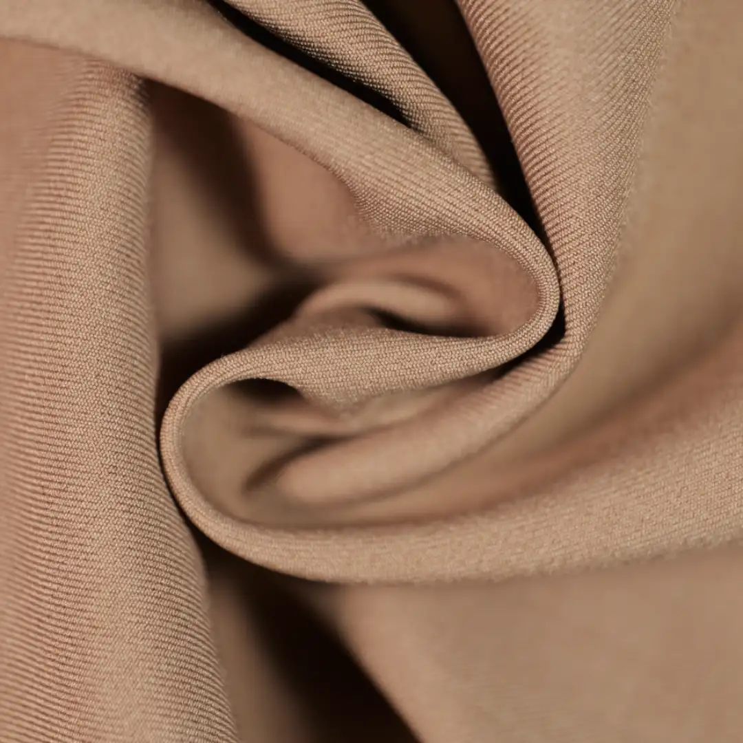 China Fabric for Blazer,Trench Coat Polyester/Rayon Twill Woven Blended Fabric Polyester Spandex coffee color buy from China wholesaler bulk order at wholesale price free worldwide shipping Alibaba