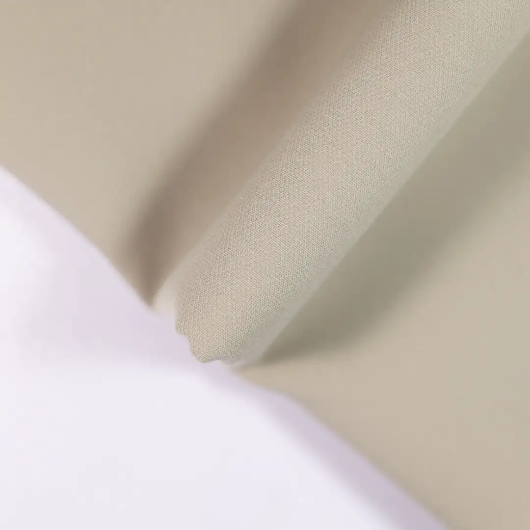 China Fabric for Shirt,Trench Coat Polyester/Rayon Twill Woven Blended Fabric Polyester Spandex light coffee color buy from China wholesaler bulk order at wholesale price free worldwide shipping Alibaba