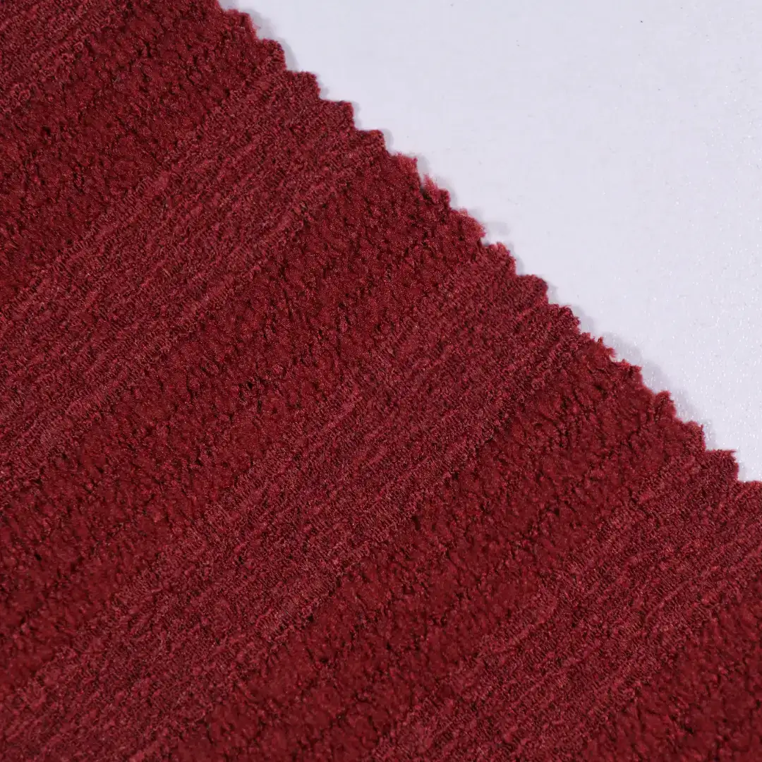 China Fabric for T-Shirt,Skirt,Backless Beach Dress,Tank Midi Dress Crepe Knit Fabric Polyester Spandex dark red color buy from China wholesaler bulk order at wholesale price free worldwide shipping Alibaba