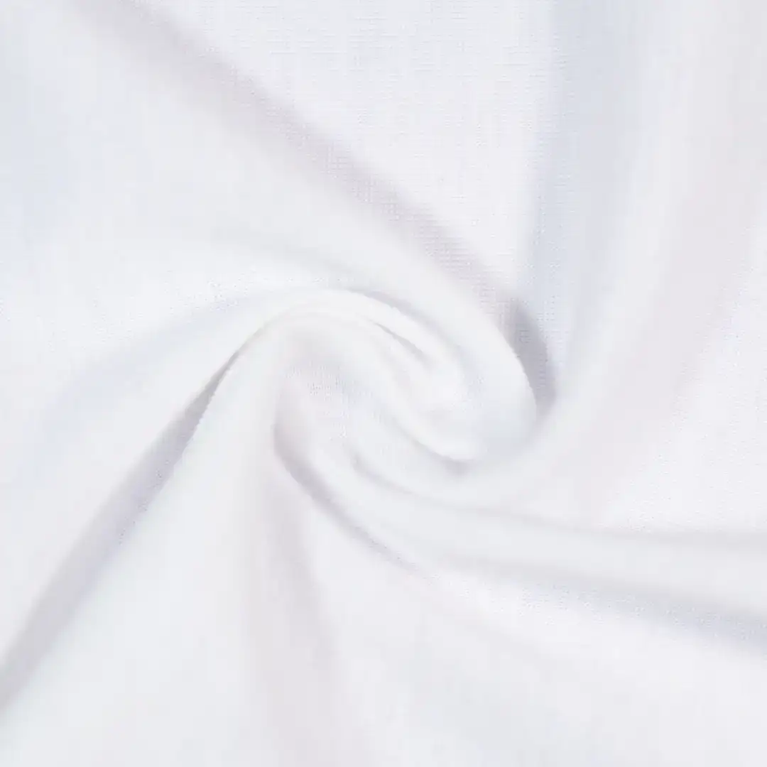 China Fabric for T-Shirt,Backless Beach Dress,Puffball Strappy Dress Single Jersey Knit Fabric Polyester Spandex white color buy from China wholesaler bulk order at wholesale price free worldwide shipping Alibaba