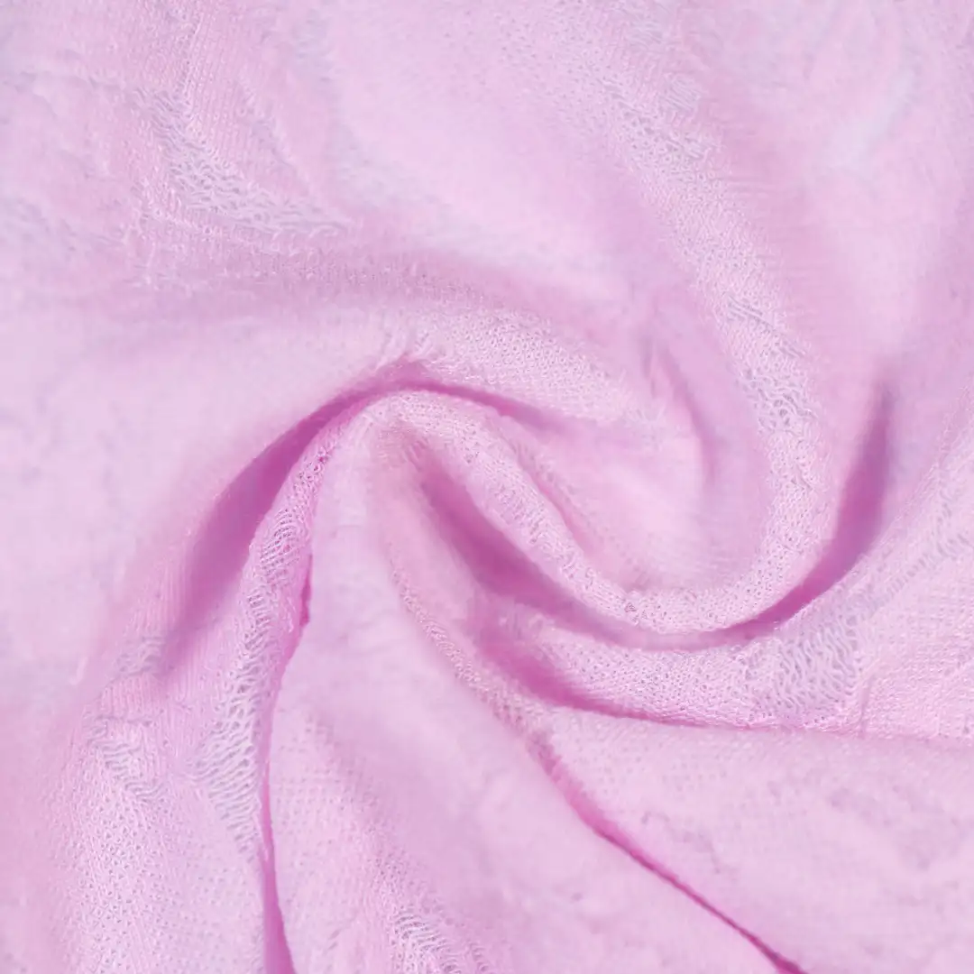 China Fabric for Backless Beach Dress,Kids Lace Trim Dress,Lace-Up V-Neck Crop Top Lace Knit Fabric Polyester Nylon pink color buy from China wholesaler bulk order at wholesale price free worldwide shipping Alibaba