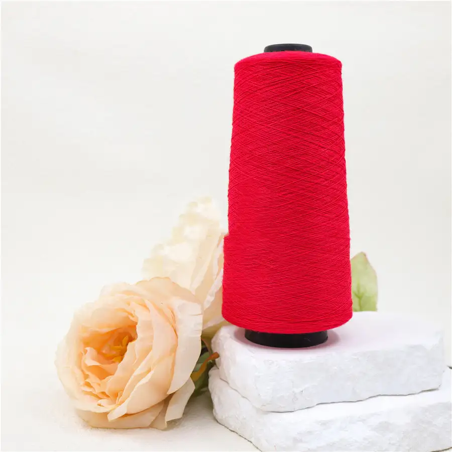 China Yarn  Core Spun Yarn Regular Yarn red color buy in China wholesaler bulk order at wholesale price free worldwide shipping Alibaba