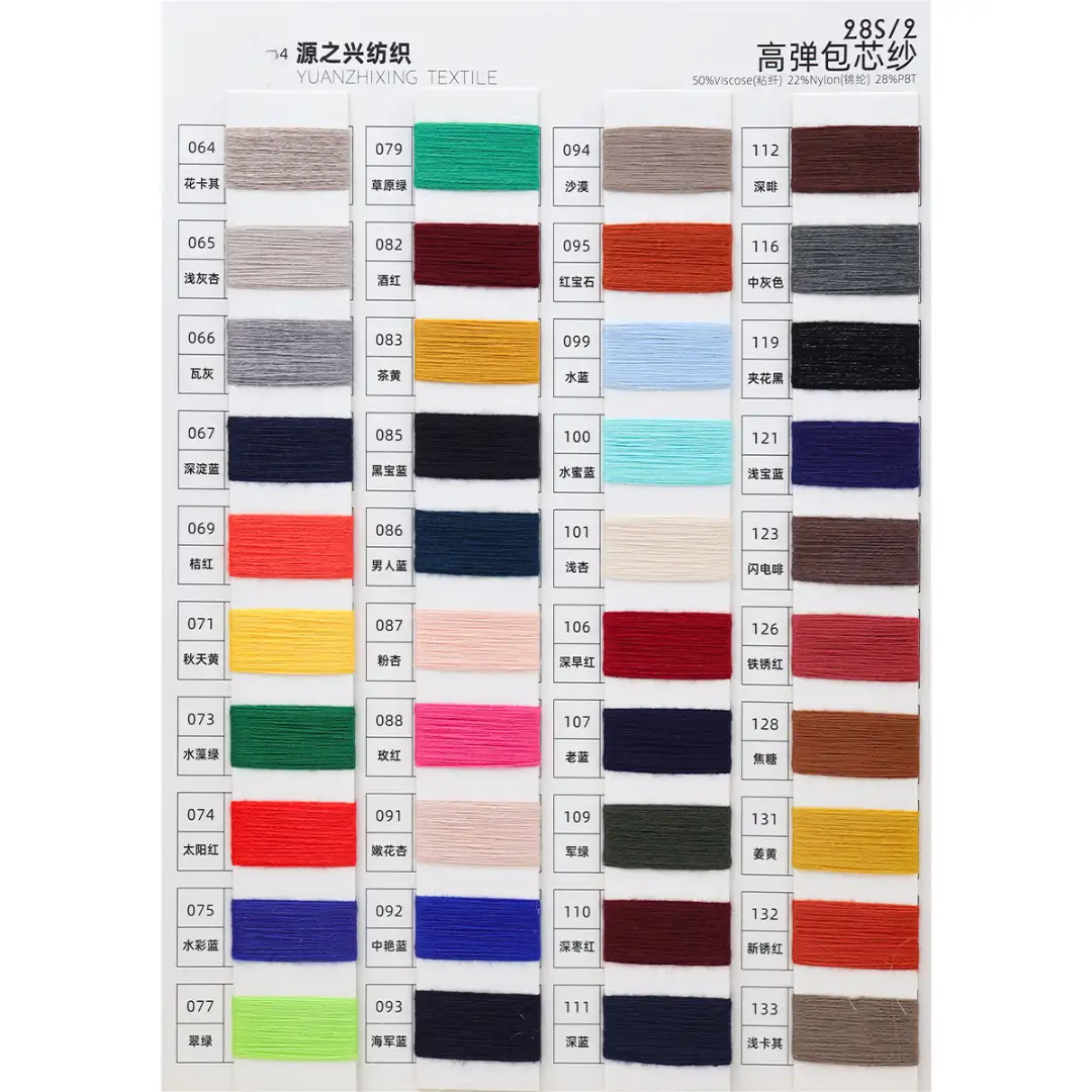 China Yarn for Polo T-shirt (Sweater),Crew Neck Pullover (Sweater),Half-Zipper Cardigan (Sweater) Core Spun Yarn Regular Yarn Viscose Nylon Polyester green color buy from China wholesaler bulk order at wholesale price free worldwide shipping Alibaba