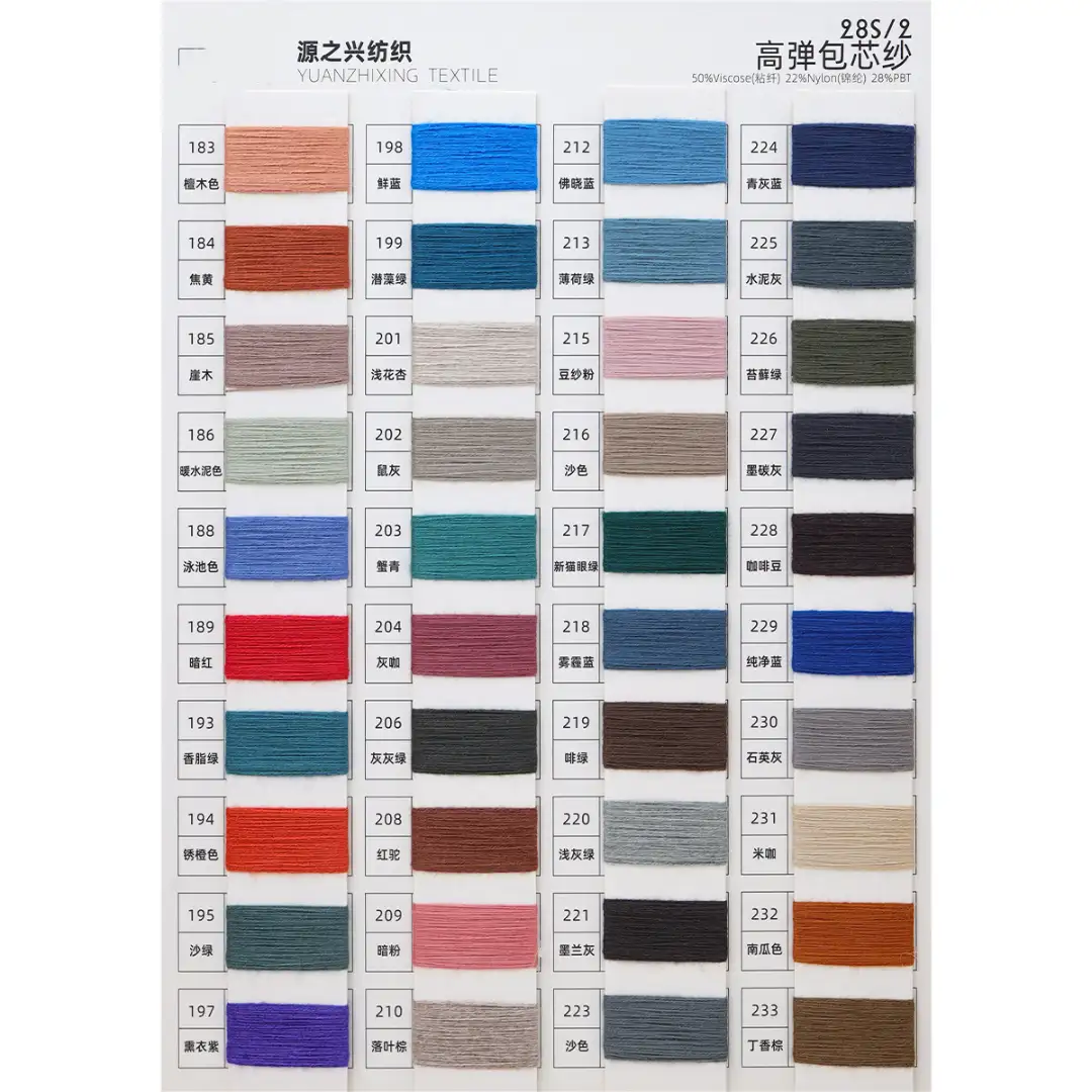 China Yarn for Polo T-shirt (Sweater),Crew Neck Pullover (Sweater),Half-Zipper Cardigan (Sweater) Core Spun Yarn Regular Yarn Viscose Nylon Polyester green color buy from China wholesaler bulk order at wholesale price free worldwide shipping Alibaba