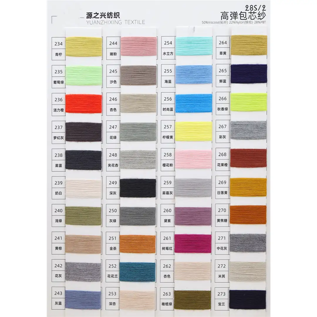 China Yarn for Polo T-shirt (Sweater),Crew Neck Pullover (Sweater),Half-Zipper Cardigan (Sweater) Core Spun Yarn Regular Yarn Viscose Nylon Polyester green color buy from China wholesaler bulk order at wholesale price free worldwide shipping Alibaba